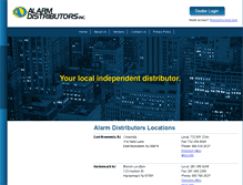 Tablet Screenshot of alarmdistributorsinc.com